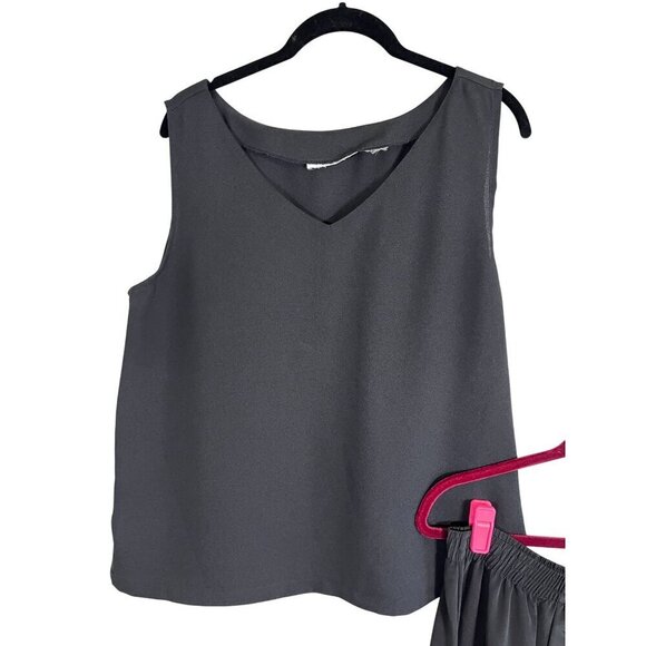 Maggie Sweet Chic Urban Maxi Skirt Set M Black Neutral Preppy Old Money Resort - Picture 8 of 14